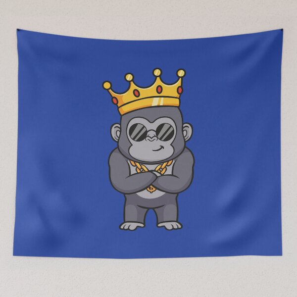 Item preview, King Gorilla | Powerful Jungle Beast Crown Graphic Design designed and sold by MerlinWear.