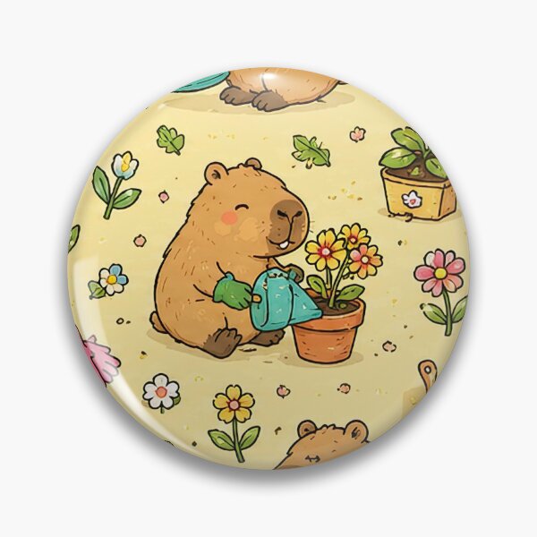 Item preview, Capybara Little Gardener Pattern designed and sold by Soft Berry Studio.