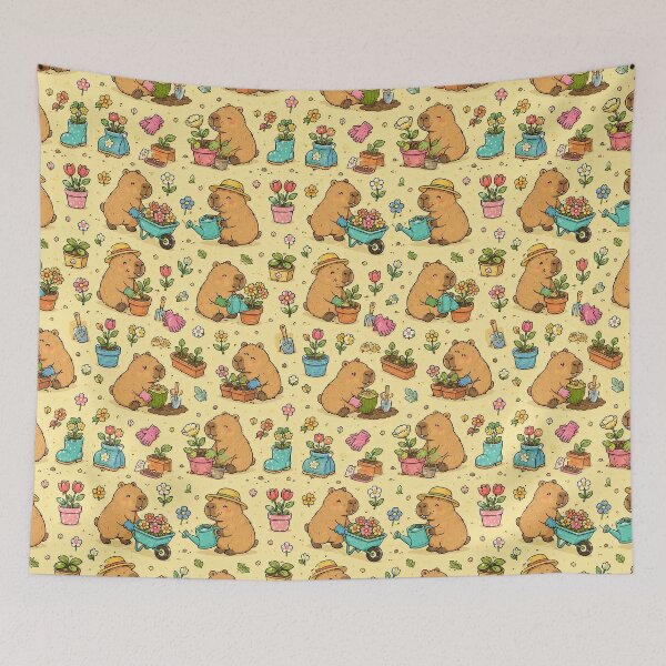 Item preview, Capybara Little Gardener Pattern designed and sold by Soft Berry Studio.