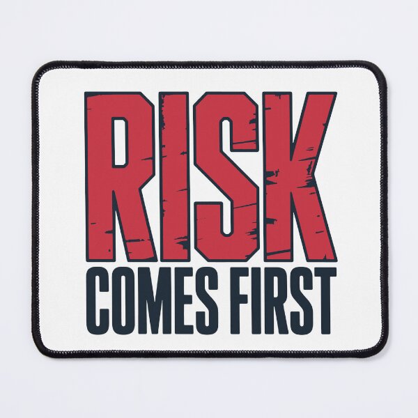 Item preview, Risk Comes First – Bold Motivational Quote Typography designed and sold by Amsafjol.