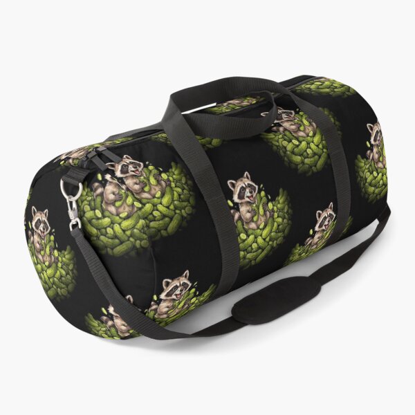 Item preview, Raccoon Eating Pickles Quirky Raccoon Humor designed and sold by Redgiant87x.