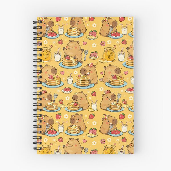 Item preview, Capybara Pancake Breakfast Pattern designed and sold by Soft Berry Studio.