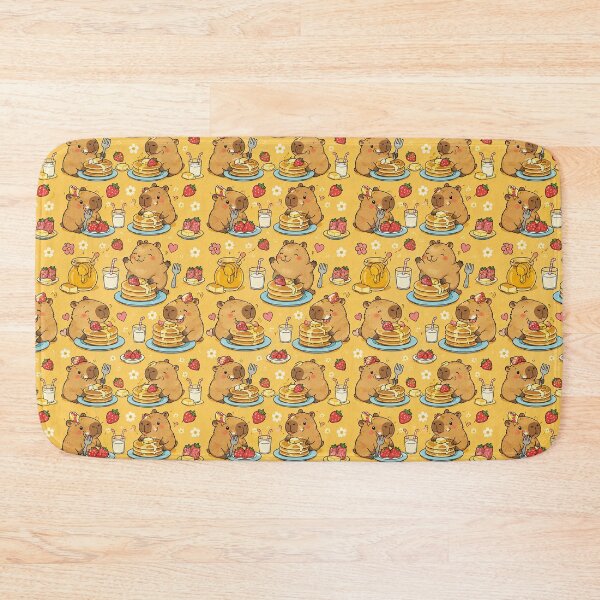 Item preview, Capybara Pancake Breakfast Pattern designed and sold by Soft Berry Studio.