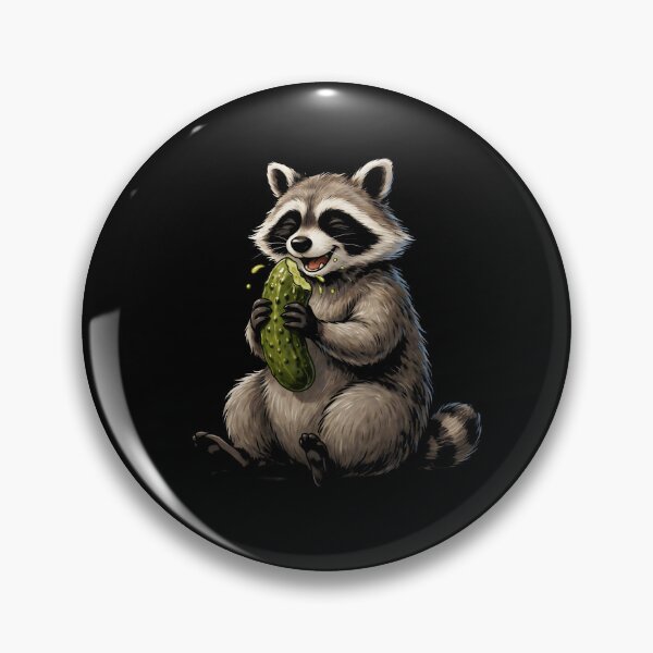 Item preview, Raccoon Eating Pickles Funny Pickle Meme designed and sold by Redgiant87x.