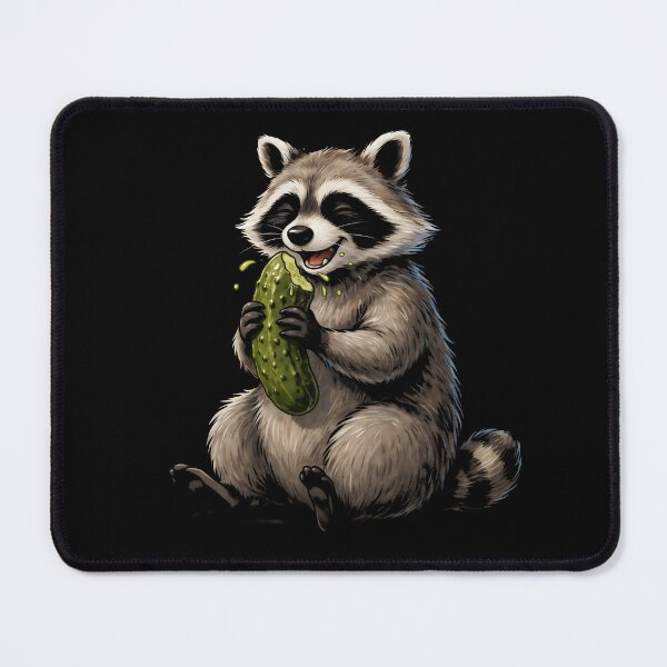 Item preview, Raccoon Eating Pickles Funny Pickle Meme designed and sold by Redgiant87x.