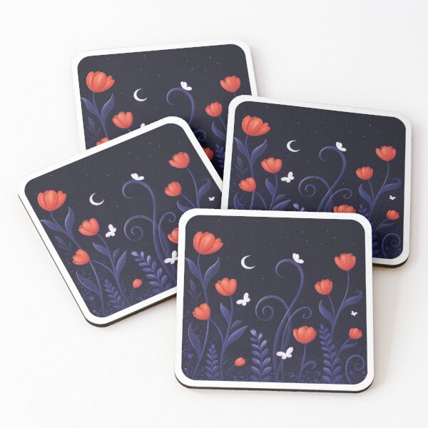Item preview, Enchanted Midnight Garden Floral Art designed and sold by aymiracraft.