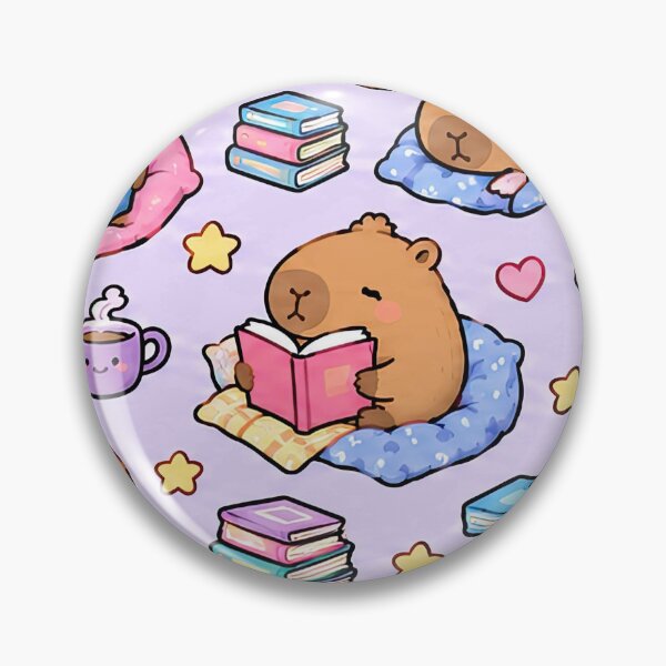 Item preview, Capybara Cozy Reading Pattern designed and sold by Soft Berry Studio.