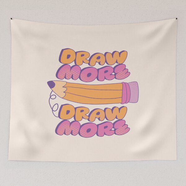Item preview, Draw More, Draw More (Purple) designed and sold by yellowflowerhut.