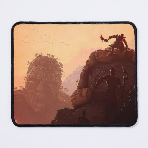 Item preview, Kratos and Gaia Titan Battle | God of War III Unofficial Fan Art designed and sold by My Artprintz.
