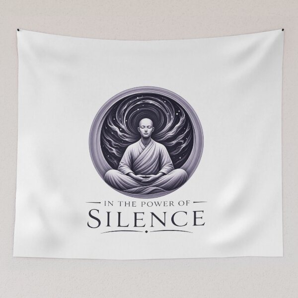 Item preview, in the power of silence meditation designed and sold by gypsy-joker.