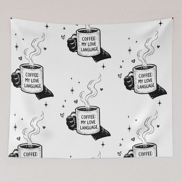 Item preview, Coffe is my love language  designed and sold by Marianarcezar.