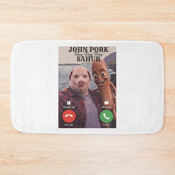Item preview, John Pork Tung Sahur Calling Brainrot Meme Gift For Boys Kid designed and sold by courtney-charlt.