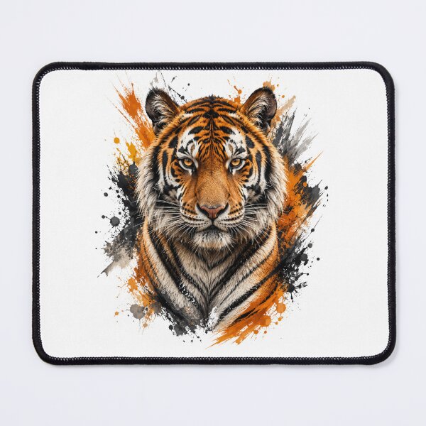 Item preview, Tiger Paint Splash Animal Art Graphic T-Shirt designed and sold by CrayonStudio.