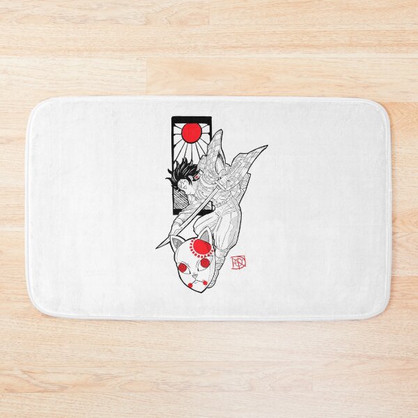 Item preview, Demon Slayer Kamado Tanjirou Sun And Mask  designed and sold by Petal-Path.