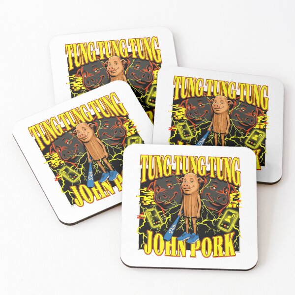 Item preview, John Pork Tung Tung Tung Meme Gen Z Brainrot Funny Call designed and sold by courtney-charlt.