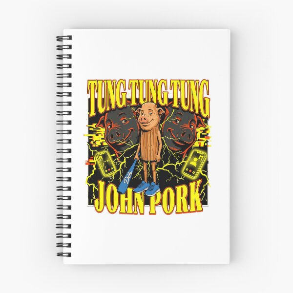 Item preview, John Pork Tung Tung Tung Meme Gen Z Brainrot Funny Call designed and sold by courtney-charlt.