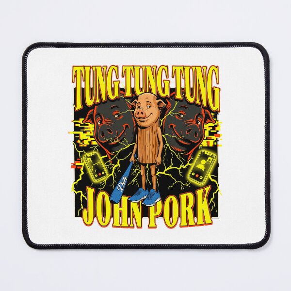 Item preview, John Pork Tung Tung Tung Meme Gen Z Brainrot Funny Call designed and sold by courtney-charlt.