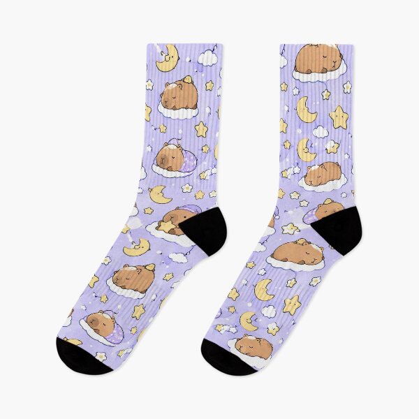 Item preview, Capybara Pajama Night Pattern designed and sold by Soft Berry Studio.