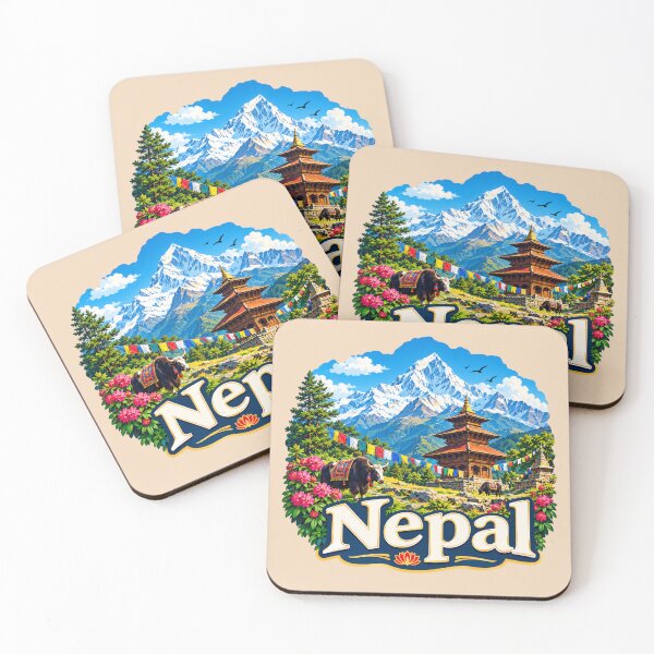 Item preview, Nepal Scenic – Himalayas & Prayer Flags designed and sold by Myra365Art.