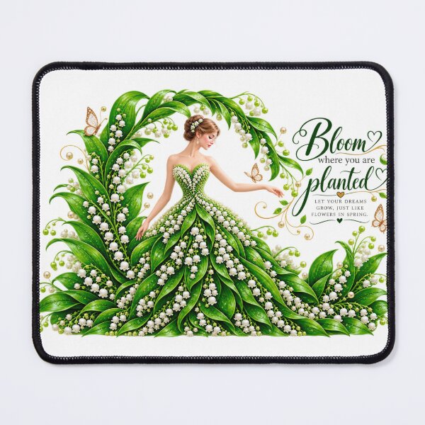 Item preview, Green Lily Floral Woman designed and sold by Reshmakhan.