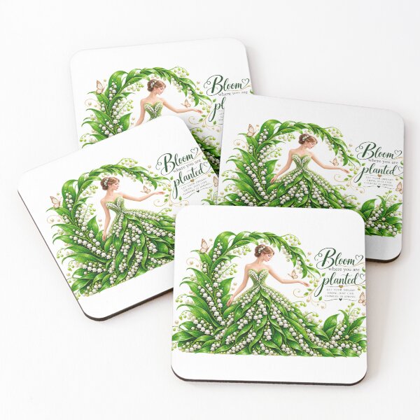 Item preview, Green Lily Floral Woman designed and sold by Reshmakhan.