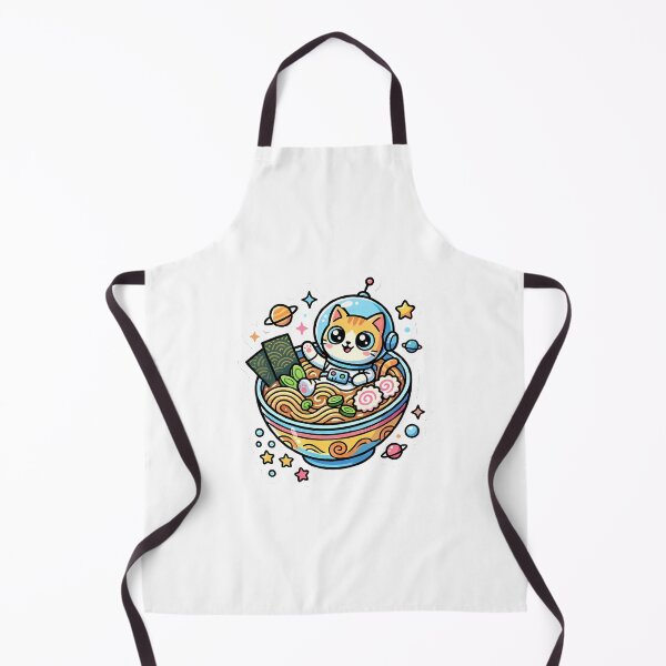 Item preview, Cute Astronaut Cat Eating Ramen Bowl designed and sold by GTFullShop.