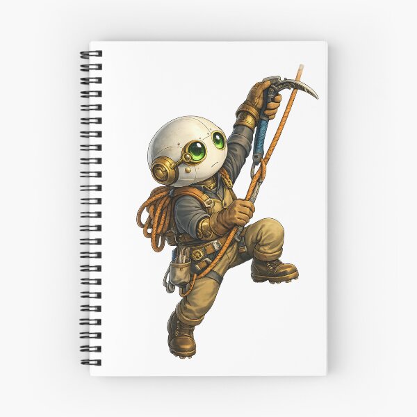 Item preview, Cute Robot Mountain Climber designed and sold by Yomere.