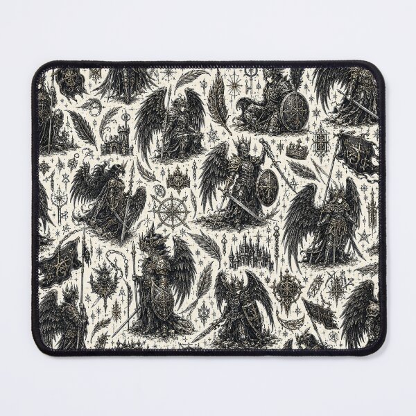 Item preview, Warrior Dark Angel Doodle Pattern designed and sold by i-corp.