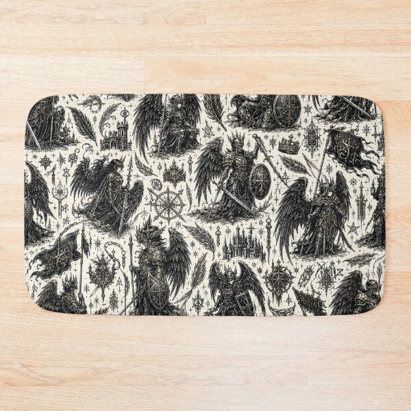 Item preview, Warrior Dark Angel Doodle Pattern designed and sold by i-corp.