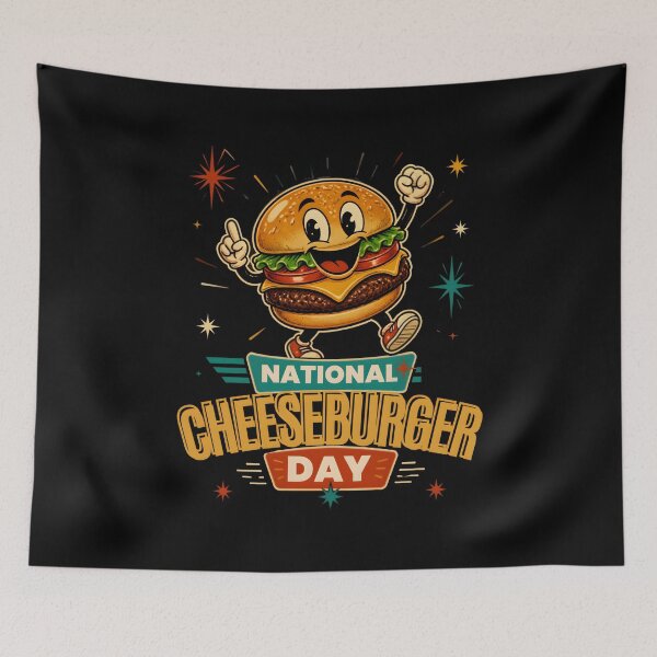 Item preview, National Cheeseburger Day Funny Gifts For Foodlovers designed and sold by EdithPrint.