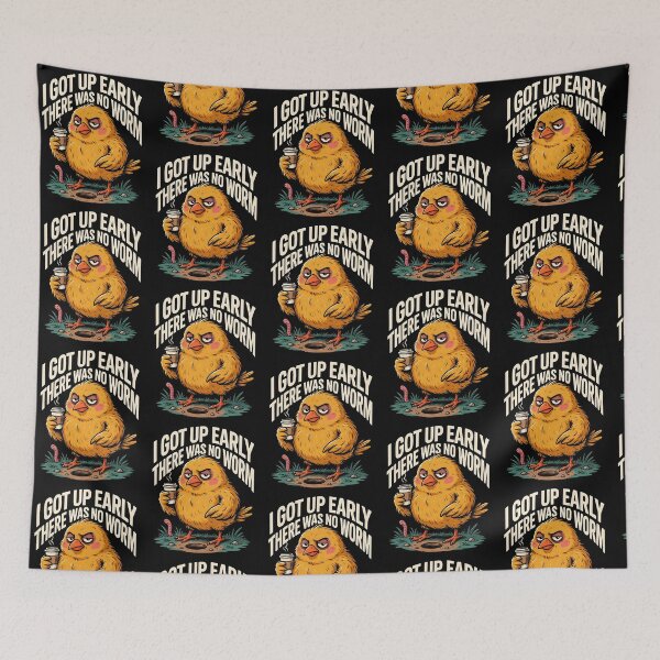 Item preview, I Got Up Early There Was No Worm Morning Humor designed and sold by Redgiant87x.