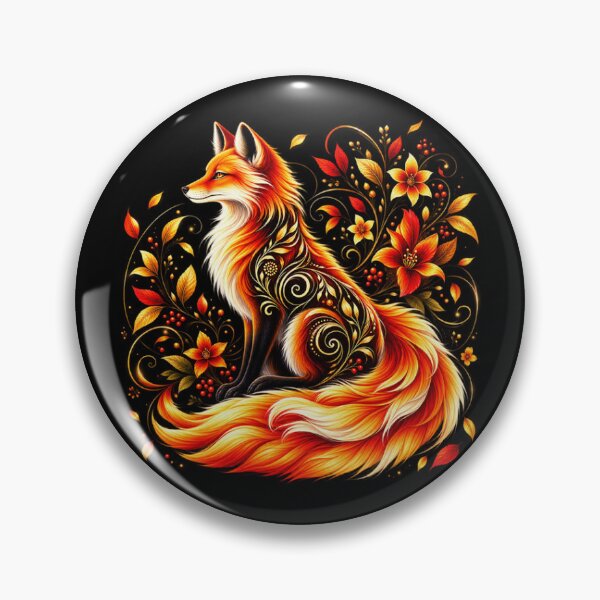 Item preview, Golden Autumn Fox – Enchanted Woodland Spirit designed and sold by TroviTutto.