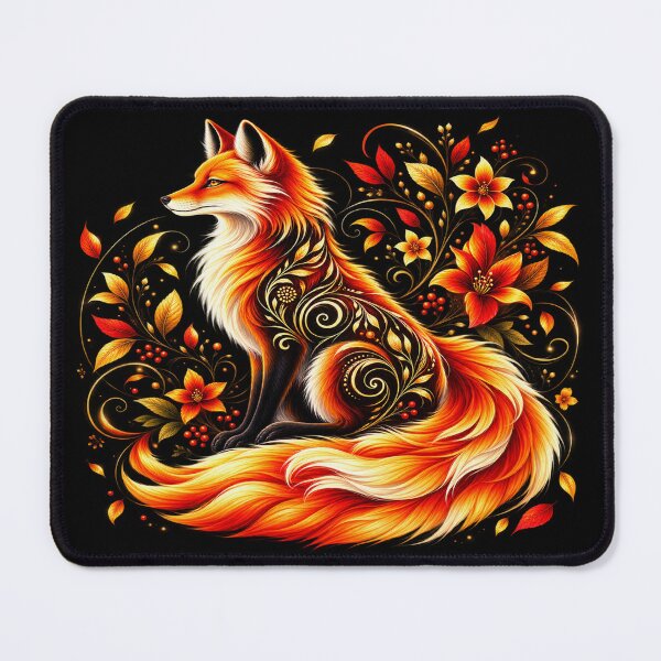 Item preview, Golden Autumn Fox – Enchanted Woodland Spirit designed and sold by TroviTutto.