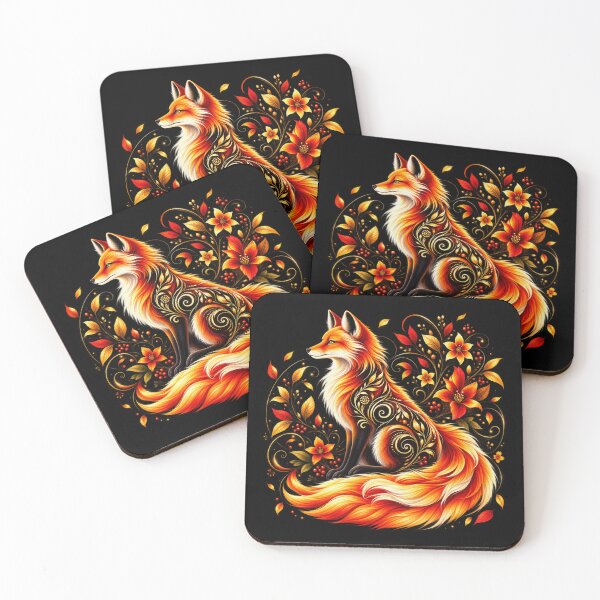 Item preview, Golden Autumn Fox – Enchanted Woodland Spirit designed and sold by TroviTutto.
