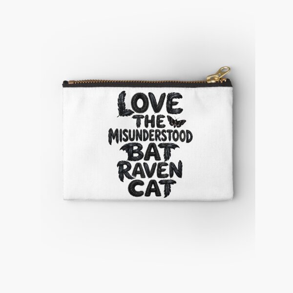Item preview, Love The Misunderstood Bat Raven Cat Textured Chalk Typography Gothic Wildlife Humor Gift for Cottagecore Lovers designed and sold by Nightarel.