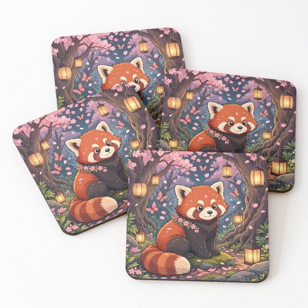 Item preview, Cute Red Panda in Cherry Blossom Forest designed and sold by Herodestroyer.