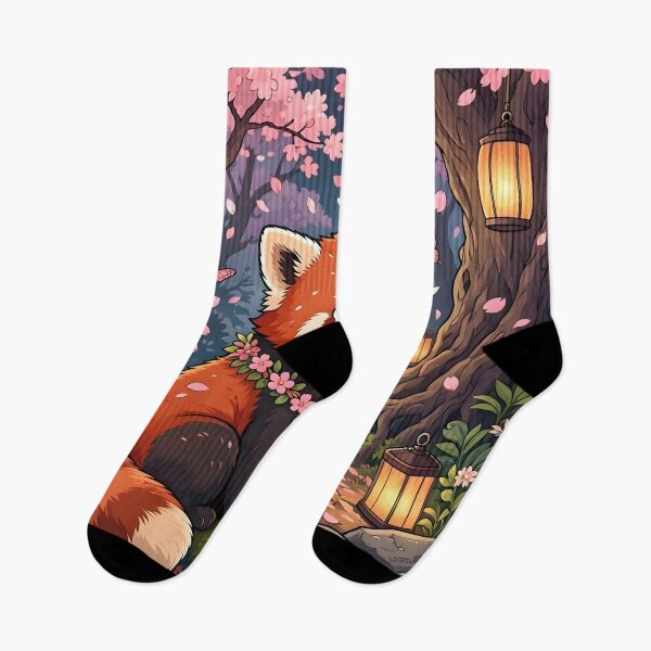Item preview, Cute Red Panda in Cherry Blossom Forest designed and sold by Herodestroyer.
