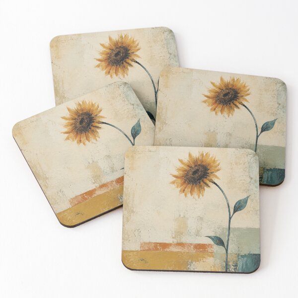 Item preview, Solitary Sunflower Abstract Art designed and sold by naturalsurvival.