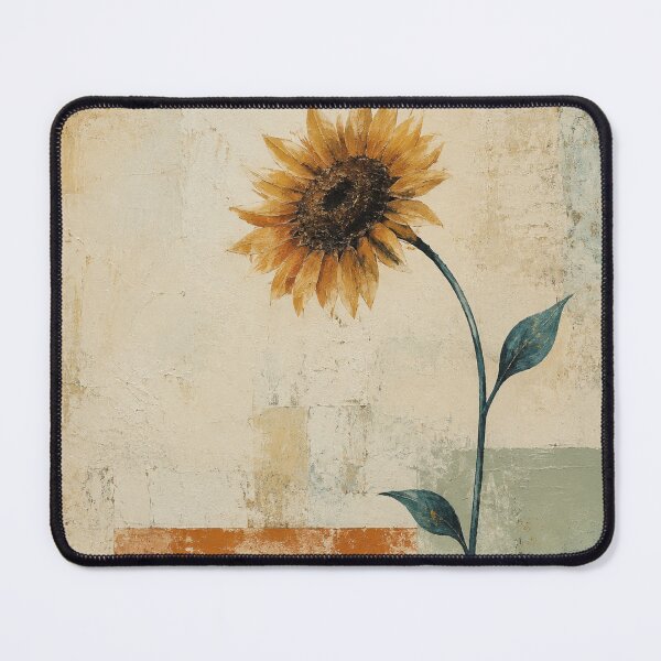 Item preview, Solitary Sunflower Abstract Art designed and sold by naturalsurvival.