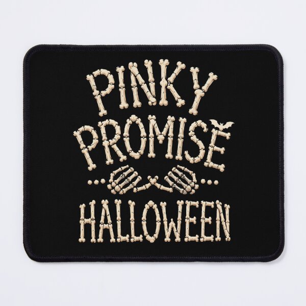 Item preview, Pinky Promise Halloween Bone Texture Typography Skeleton Bat Spooky Season Gift for Halloween Lovers designed and sold by Nightarel.