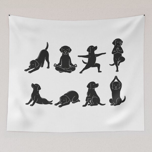 Item preview, Labrador Yoga Pattern designed and sold by Goodthingstree.