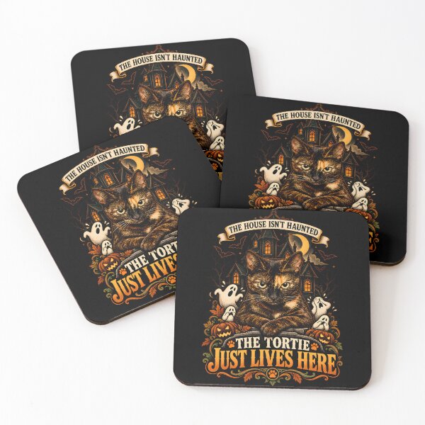 Item preview, Tortie Cat Halloween Haunted House Funny Quote designed and sold by Martin's_Design.