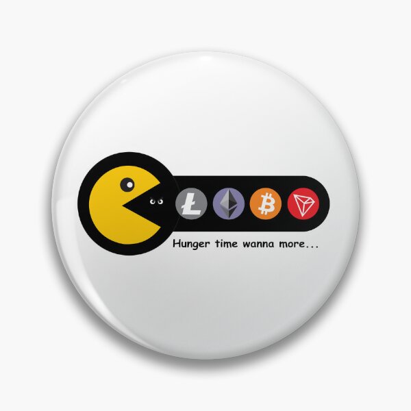 Artikelvorschau, Retro Crypto Arcade Hunger Time Art entworfen und verkauft von OutlawsDesign26.