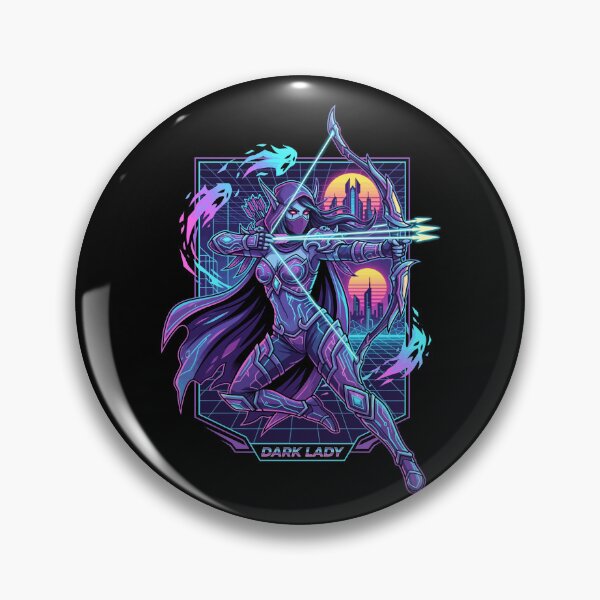 Item preview, Dark Lady Synthwave Retro designed and sold by RatherCreative.