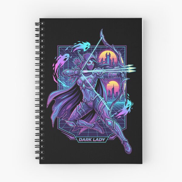 Item preview, Dark Lady Synthwave Retro designed and sold by RatherCreative.