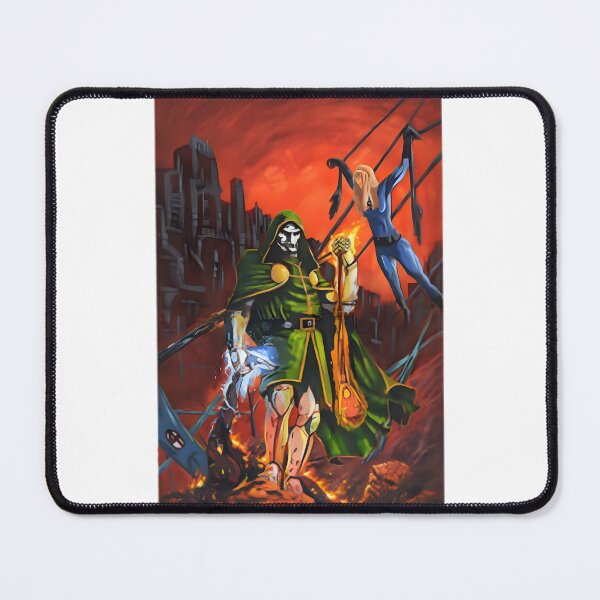 Item preview, Victor Von Doom Vs. Fantastic Four Epic Comic Battle Art | Limited Edition designed and sold by Syntax YT.