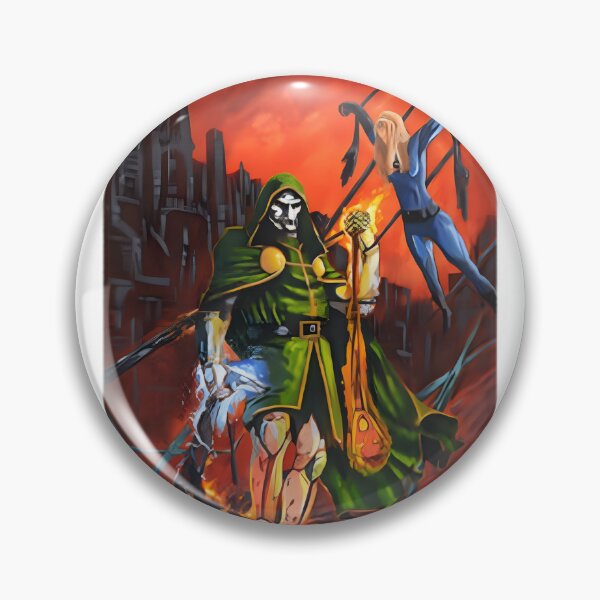 Item preview, Victor Von Doom Vs. Fantastic Four Epic Comic Battle Art | Limited Edition designed and sold by Syntax YT.