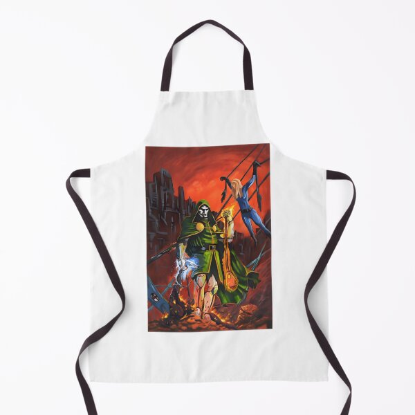 Item preview, Victor Von Doom Vs. Fantastic Four Epic Comic Battle Art | Limited Edition designed and sold by Syntax YT.