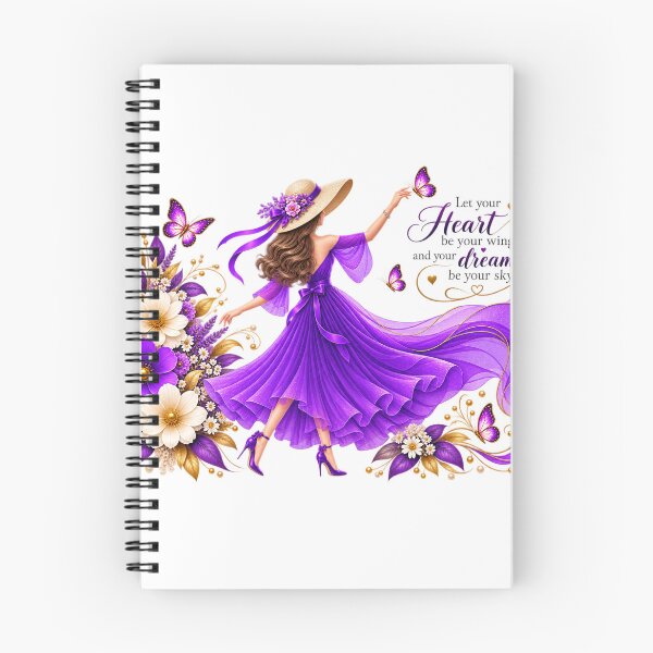 Item preview, Purple Butterfly Woman Floral Dreams designed and sold by Reshmakhan.