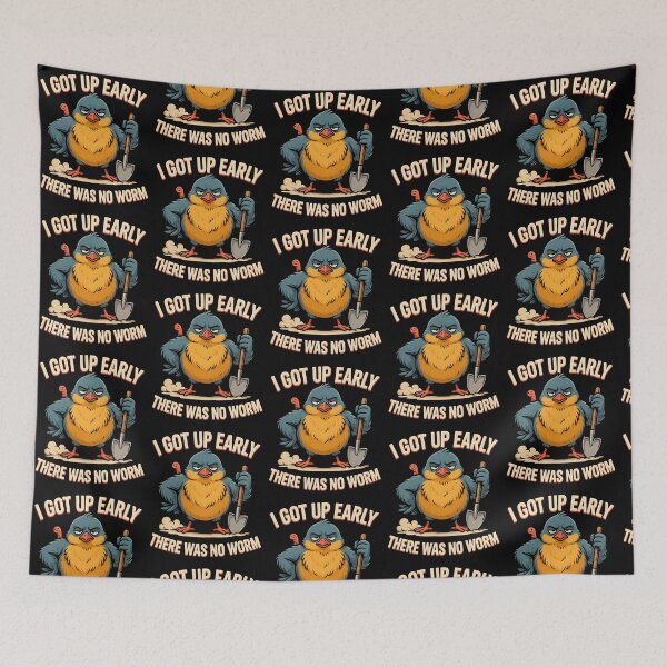 Item preview, I Got Up Early There Was No Worm Grumpy Bird Humor designed and sold by Redgiant87x.